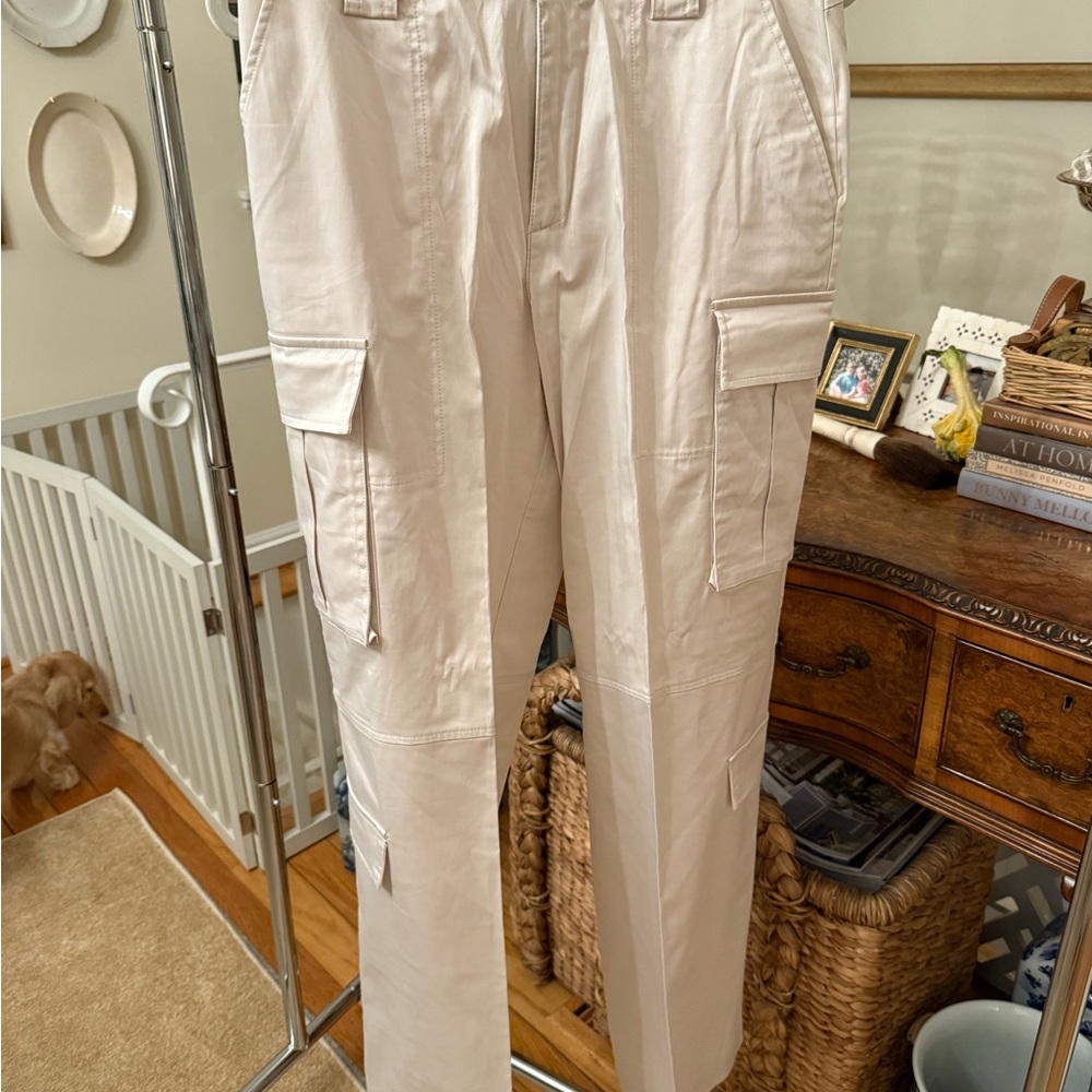 Zara Women’s Cream Cargo Pants
